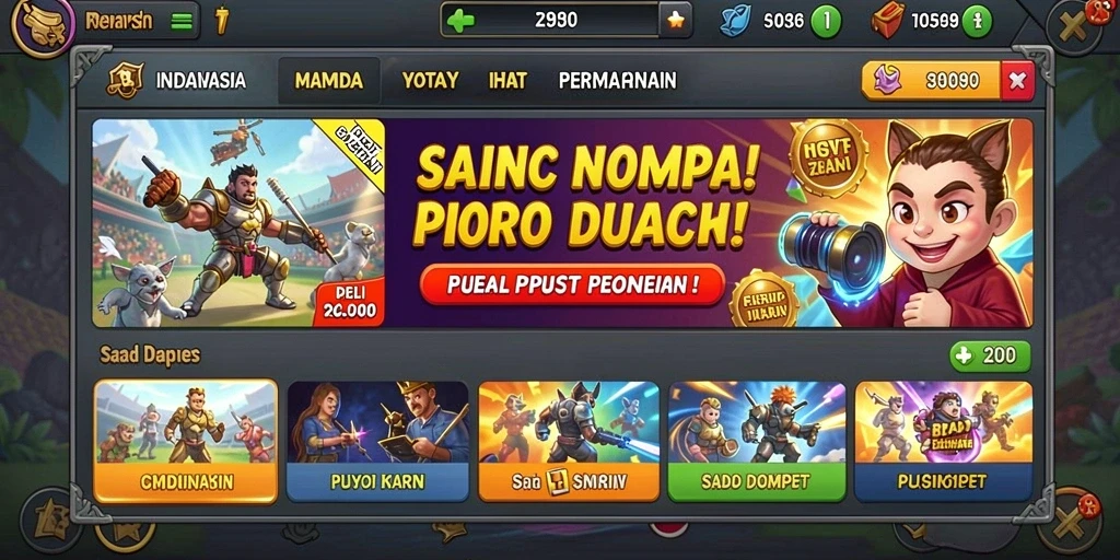 Fitur bonus menarik dan menguntungkan.
