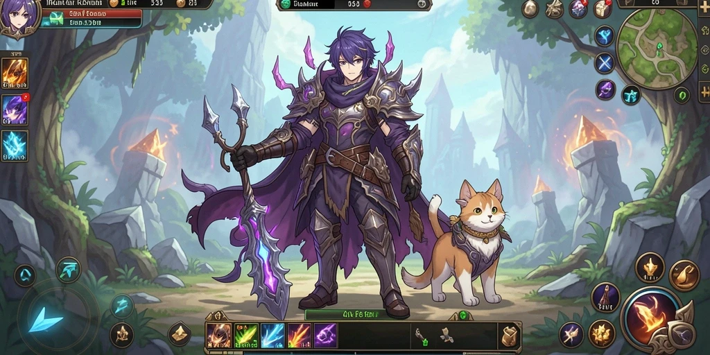 Screenshot menampilkan menu interaksi dengan karakter lain dalam ZOFAZA.